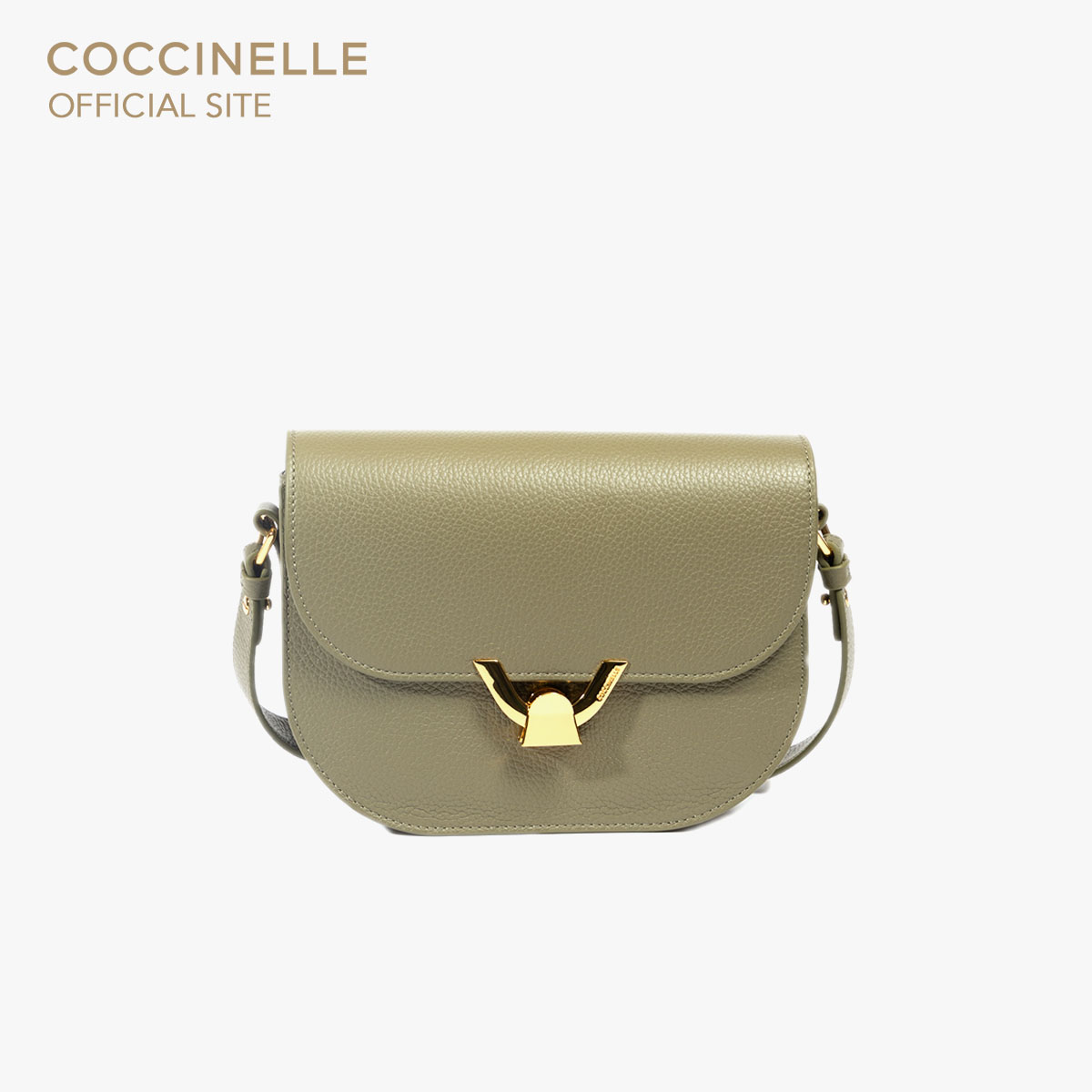 COCCINELLE DEW CROSSBODY BAG 150301 LAUREL GREEN ราคา 15,900 บาท*ส่งฟรี