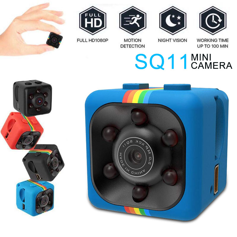 HD Mini SQ11 รถ DVR กล้อง DV Spy กล้องวิดีโอที่ซ่อนอยู่ Sports Dash Cam Full HD มุมกว้าง 140 องศา IR night vision Mini Camera