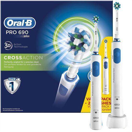 แปรงสีฟันไฟฟ้า รอยยิ้มขาวสดใสใน 1 สัปดาห์ เพชรบูรณ์ แปรงสีฟันไฟฟ้า Oral B PRO 690 CrossAction   Bonus Pack   ซื้อ 1 ได้ถึง 2 ยังไม่พอ ผ่อน 0  นาน 3 เดือน เอาไปเลย