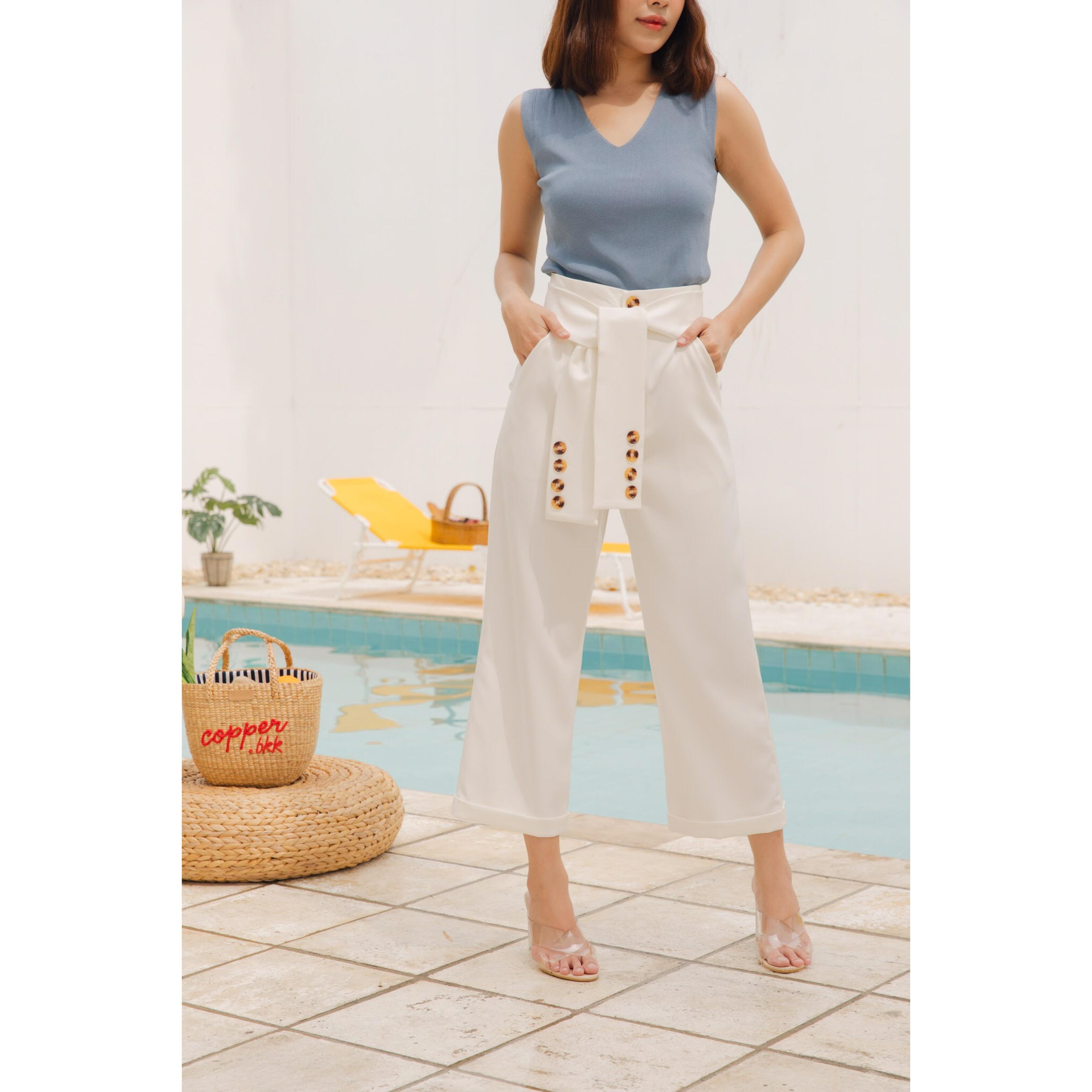 COPPERBKK Chloe Pants in White