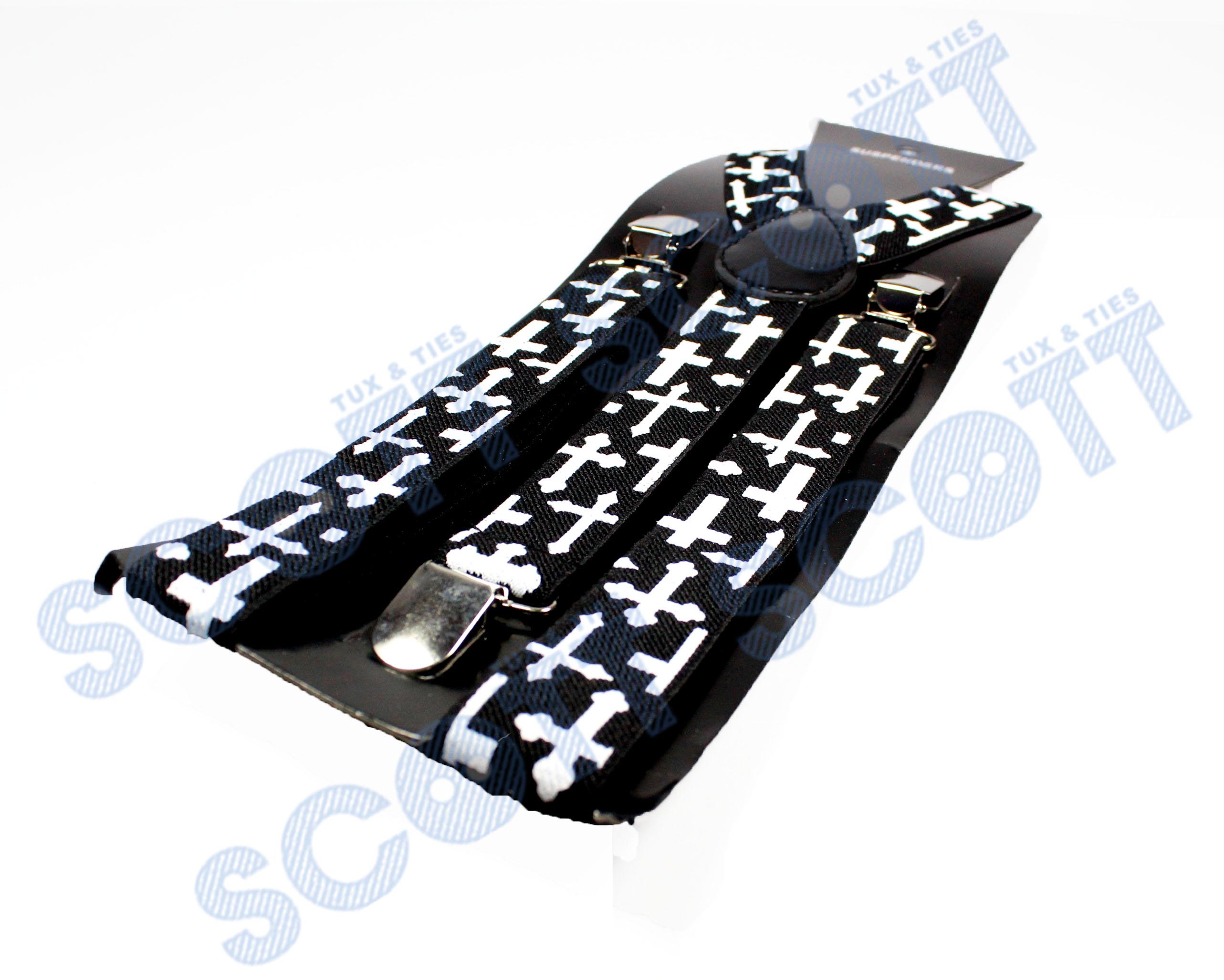 SCOTT Suspenders B/W Print- สายเอี้ยมเส้นเล็ก (Suspenders) คละลาย โทนขาวดำ สีขาว สีดำ กะโหลก  หัวใจ กว้าง 2.2 ซม สำหรับคนสูงไม่เกิน 185 cm Braces Unisex สายรัดปรับได้ สายเอี๊ยมแฟชั่น VINTAGE สายเอี๊ยมลำลอง Commercial Western สายเอี๊ยม สายเอี๊ยมลำลอง