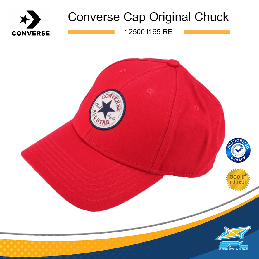Converse Collection คอนเวิร์ส หมวก แฟชั่น Cap Original Chuck 125001165  RD / BK / PK / NVY / WH [มี 5 สี] (490)