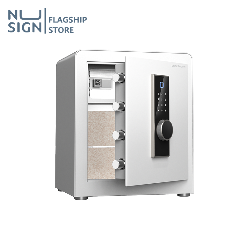 Nusign Safe Deposit Box Digital Safe, Fireproof Safe, Electronic Safe, Fingerprint Scanner Safe with Key, Safe, Fireproof, Rustproof, 1 Year Warranty, Safe Box ราคา 6,999 บาท*ส่งฟรี