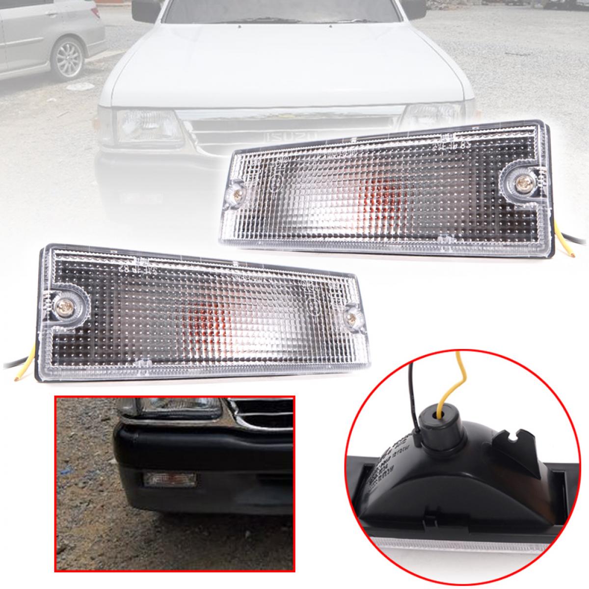Front Bumper Lamp Signal Light Clear Len For Isuzu TF TFR Rodeo Pickup 1989-1997 ราคา 212 บาท*ส่งฟรี