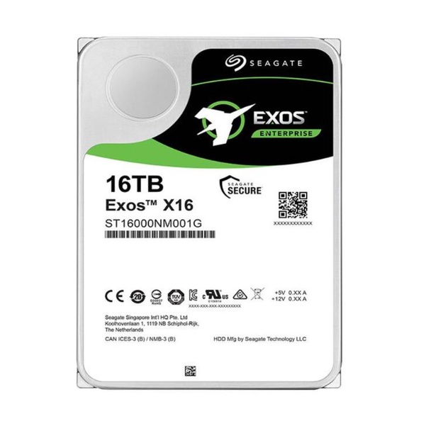 Seagate st16000nm001g 16TB EXOS x16 512e SATA 7200 Turn/Point 256mb 3.5 Inch Hard Drive ราคา 7,999 บาท*ส่งฟรี