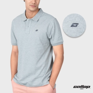 ภาพหน้าปกสินค้าGALLOP : Men\'s Wear PIQUE POLO SHIRTS เสื้อโปโล ผ้าปิเก้ สีพื้น รุ่น GP9063 สี Light Grey - เทาอ่อน / ราคาปกติ 1290.- ซึ่งคุณอาจชอบสินค้านี้