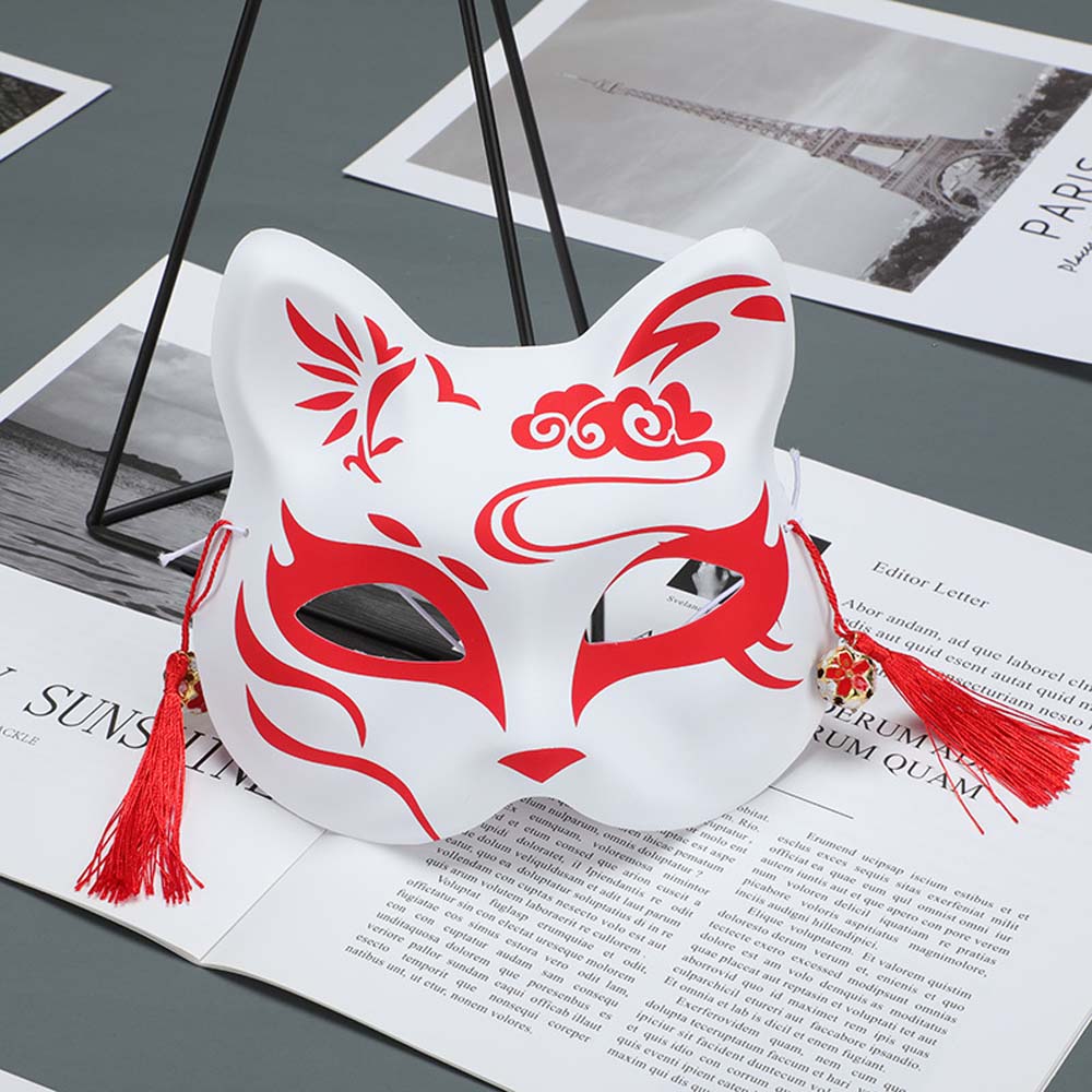MLS Unise Masquerade Party Headwear หน้ากากแมวอะนิเมะพลาสติกชุดคอสเพลย์อนิเมะญี่ปุ่นหน้ากากงานเลี้ยง Props Demon Slayer พรรค Props