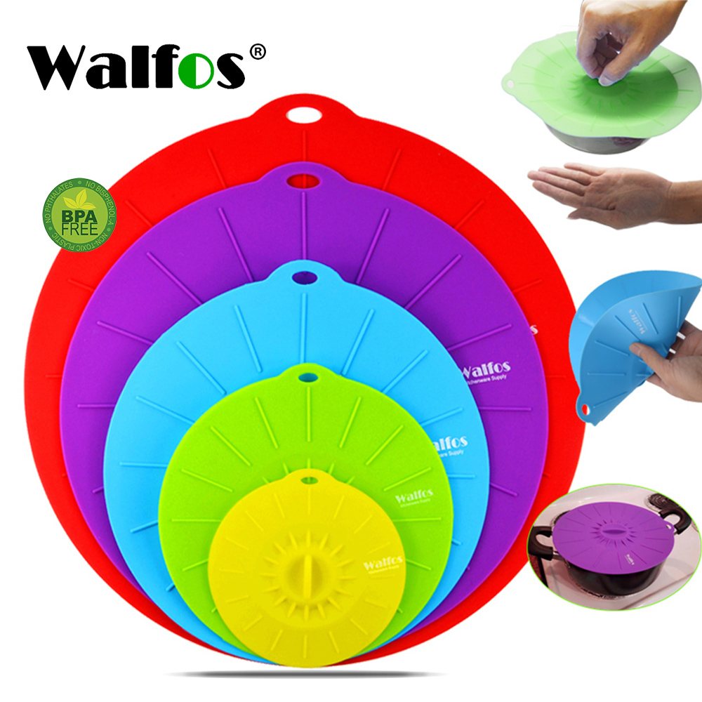 WALFOS SHOP ฝาหม้อซิลิโคน ฝาปิดหม้อ สำหรับเข้าไมโครเวฟ ราคา 232 บาท*ส่งฟรี