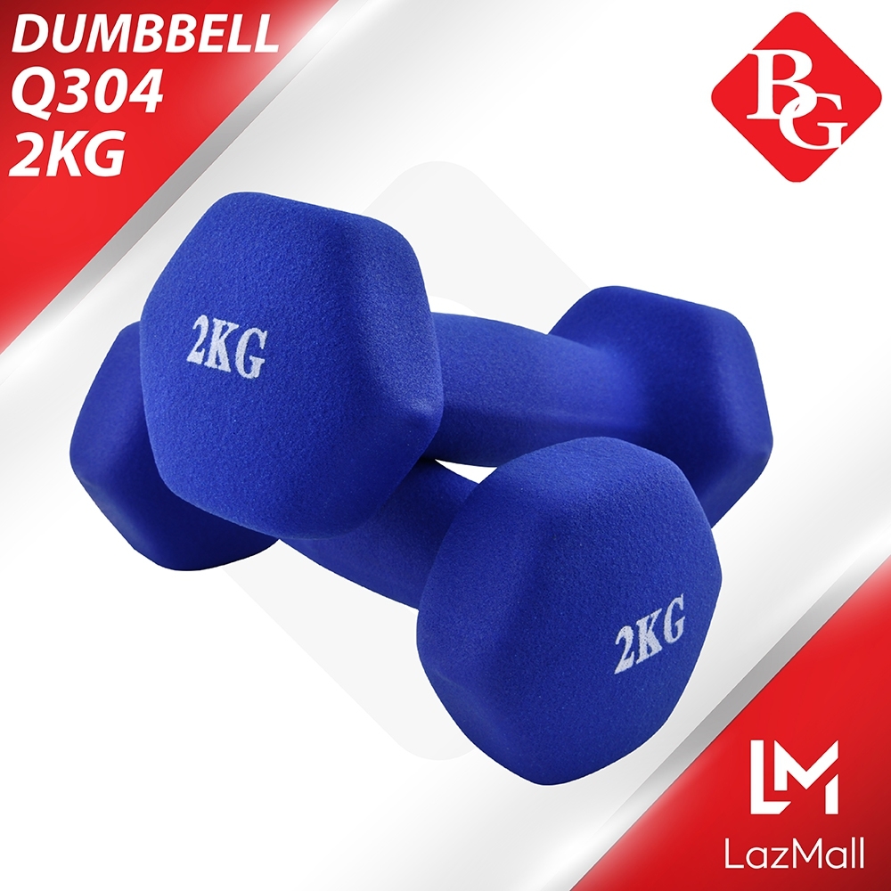 ดูภาพ B&G Dumbbell ดัมเบลยาง แพ็คคู่ 2 Kg 2pcs. รุ่น Q304 <br/>เพิ่มเติม B&G Dumbbell ดัมเบลยาง แพ็คคู่ 2 Kg 2pcs. รุ่น Q304
