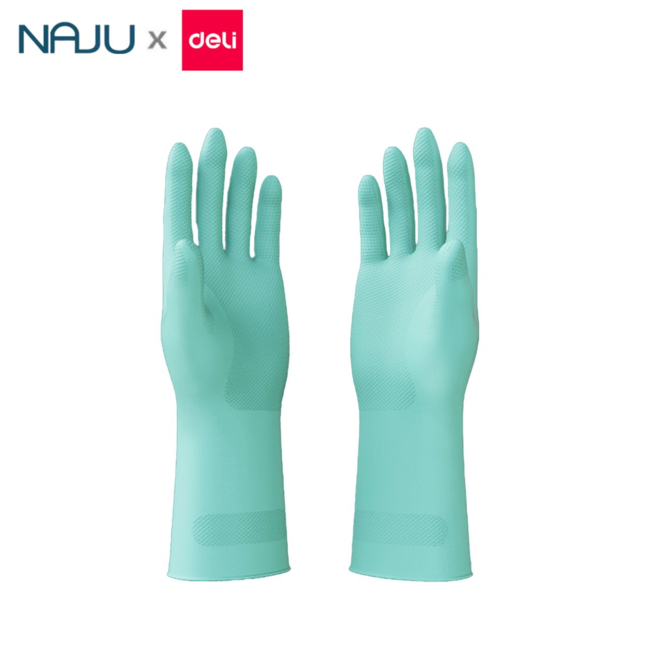 Naju ถุงมือล้างจาน 1คู่ สำหรับล้างจาน พ่นสี งานทั่วไป ถุงมือยาง สัมผัสหน้าจอได้ ไม่ต้องถอดถุงมือ ถุงมือทำความสะอาด ถุงมือแม่บ้าน ราคา 49 บาท*ส่งฟรี