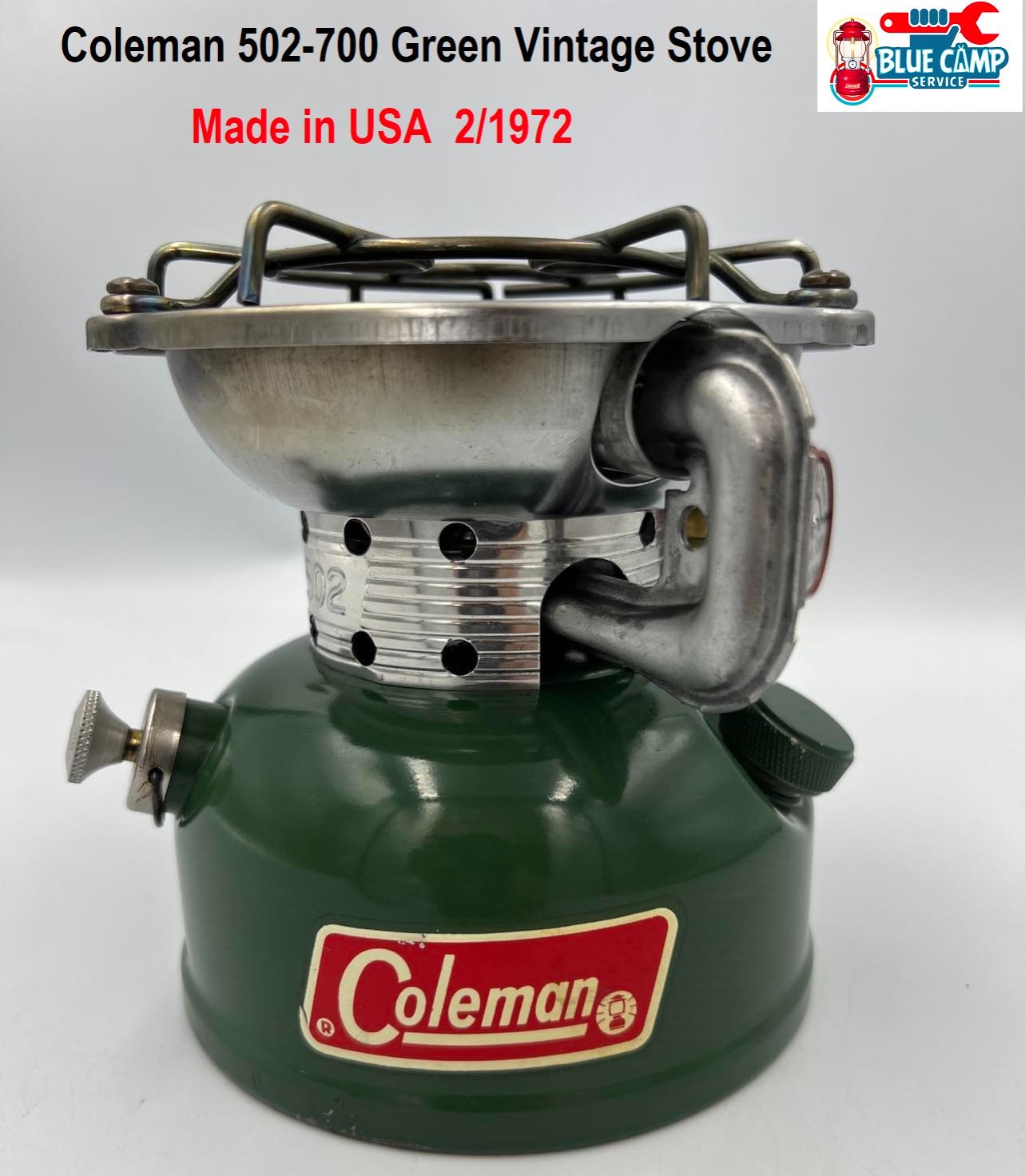 เตาน้ำมัน Coleman Vintage Stove รุ่น 502-700 Green วาล์วแดง made