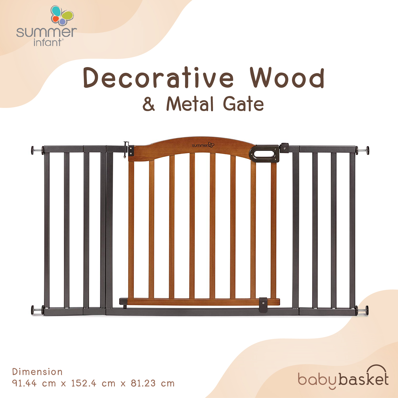 Summer Decorative Wood & Metal Gate ราคา 6,150 บาท*ส่งฟรี