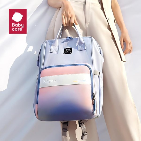Babycare กระเป๋าเป้คุณแม่ อเนกประสงค์ ใส่ของได้เยอะ กระเป๋าสำหรับคุณแม่ กระเป๋าใส่ผ้าอ้อม แม่และเด็ก มีช่องใส่ของเปิดใช้ง่าย ราคา 1,750 บาท*ส่งฟรี