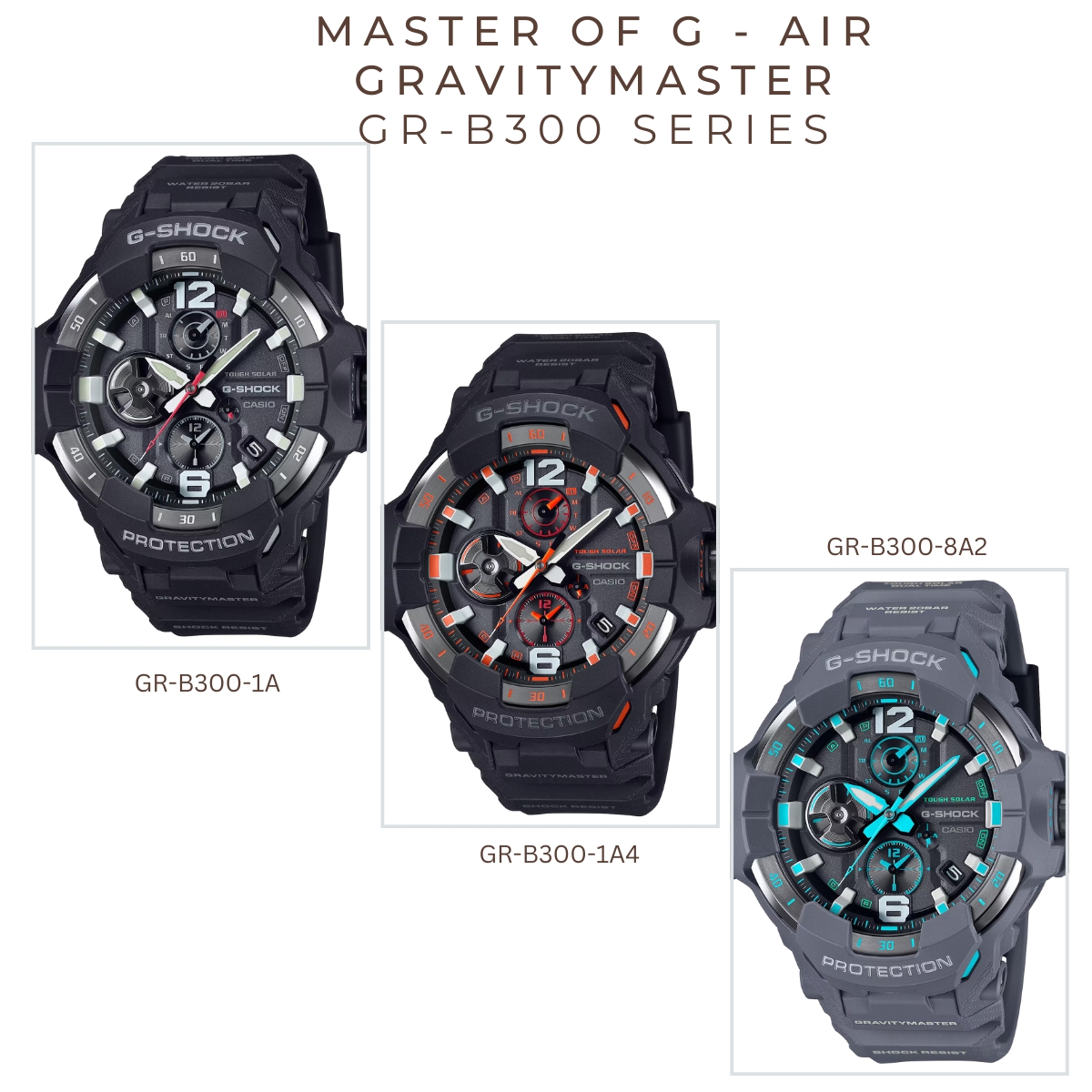 นาฬิกาข้อมือ CASIO G-SHOCK GR-B300 Series GR-B300-1A GR-B300-1A4 GR-B300-8A2 GR-B300EC ของแท้ประกันศูนย์ 1ปี ราคา 7,890 บาท*ส่งฟรี