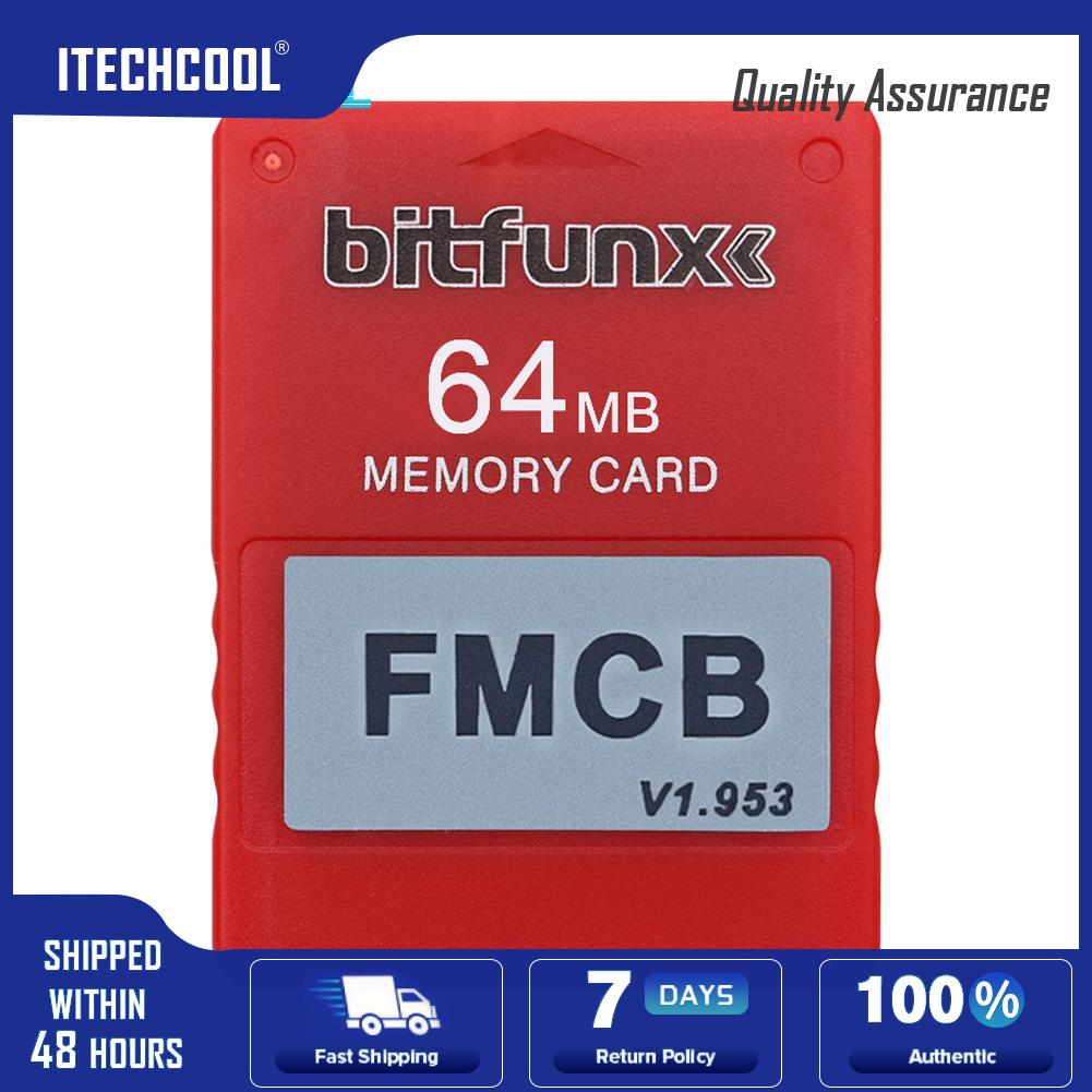 FMCB McBootการ์ดความจำ64MBฟรีMC Boot V1.953สำหรับSony PS2เกมคอนโซลอุปกรณ์คอมพิวเตอร์