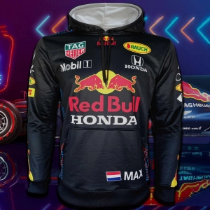 ภาพหน้าปกสินค้าเสื้อกันหนาวฮู้ดดี้ Hoodie F1 Red Bull Racing เสื้อแจ็คเก็ตฟอร์มูลาวัน ทีม เรดบูล เรสซิ่ง #FM0002 รุ่น Max Verstappen ไซส์ S-XL ที่เกี่ยวข้อง
