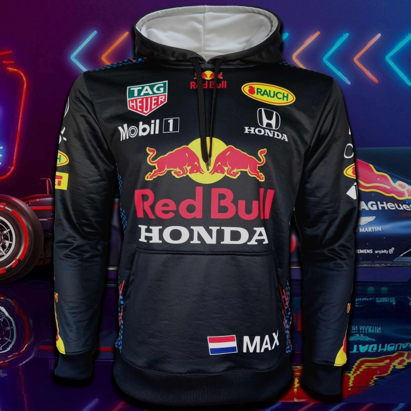 ภาพหน้าปกสินค้าเสื้อกันหนาวฮู้ดดี้ Hoodie F1 Red Bull Racing เสื้อแจ็คเก็ตฟอร์มูลาวัน ทีม เรดบูล เรสซิ่ง FM0002 รุ่น Max Verstappen ไซส์ S-XL จากร้าน InSight Sport บน Lazada