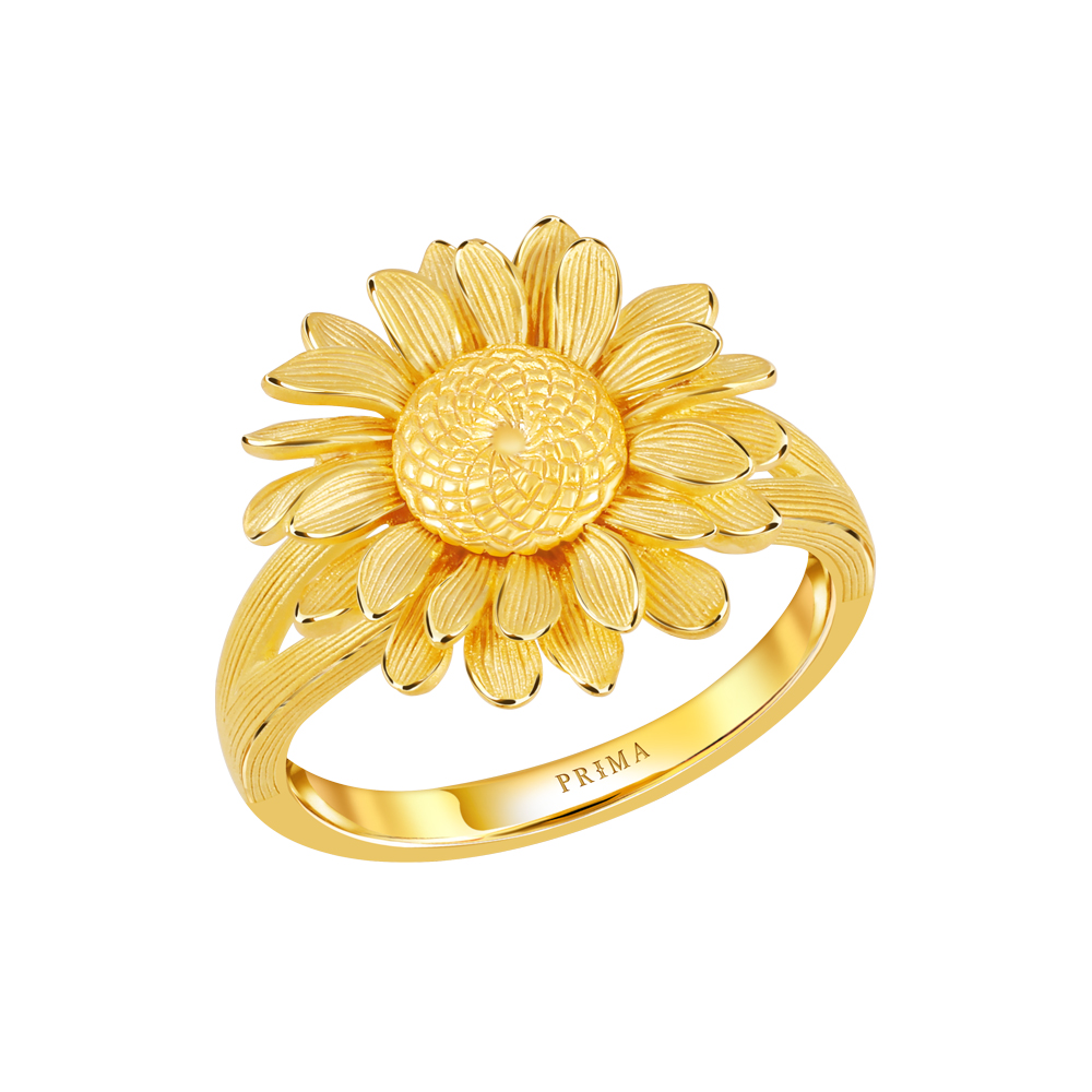 PRIMA แหวนทองคำ 99.9% ดอกทานตะวัน Sunflower Collection 111R3182-01 ราคา 58,055 บาท*ส่งฟรี