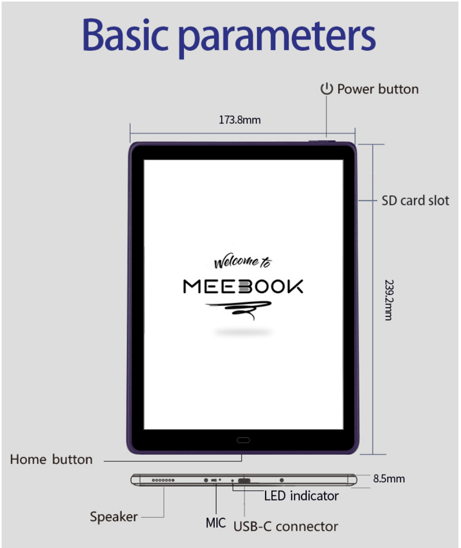 รูปภาพของ Meebook P10 Pro Edition eBook Reader 2023 - New 10" Eink (Android 11 / Micro SD Slot 1TB)
