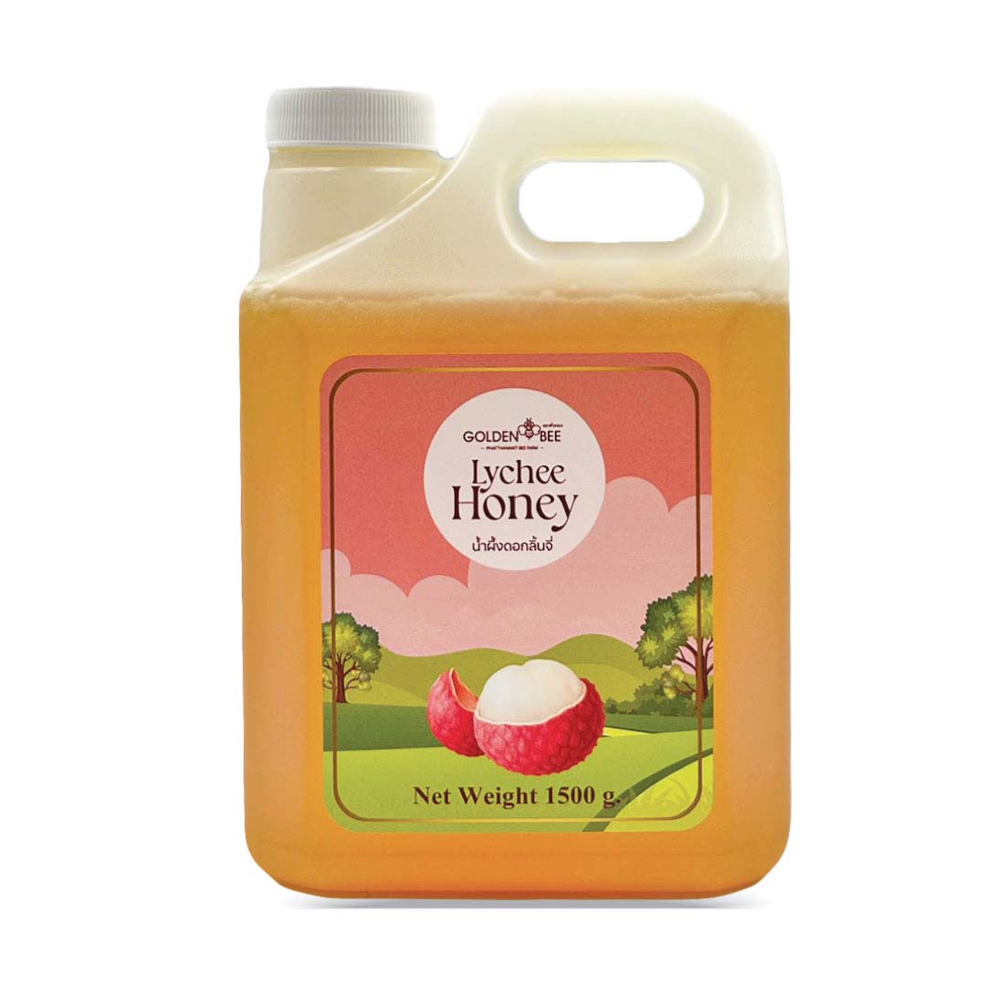 Golden Bee Lychee Honey 1,500 grams 100% natural pure honey ราคา 336 บาท*ส่งฟรี