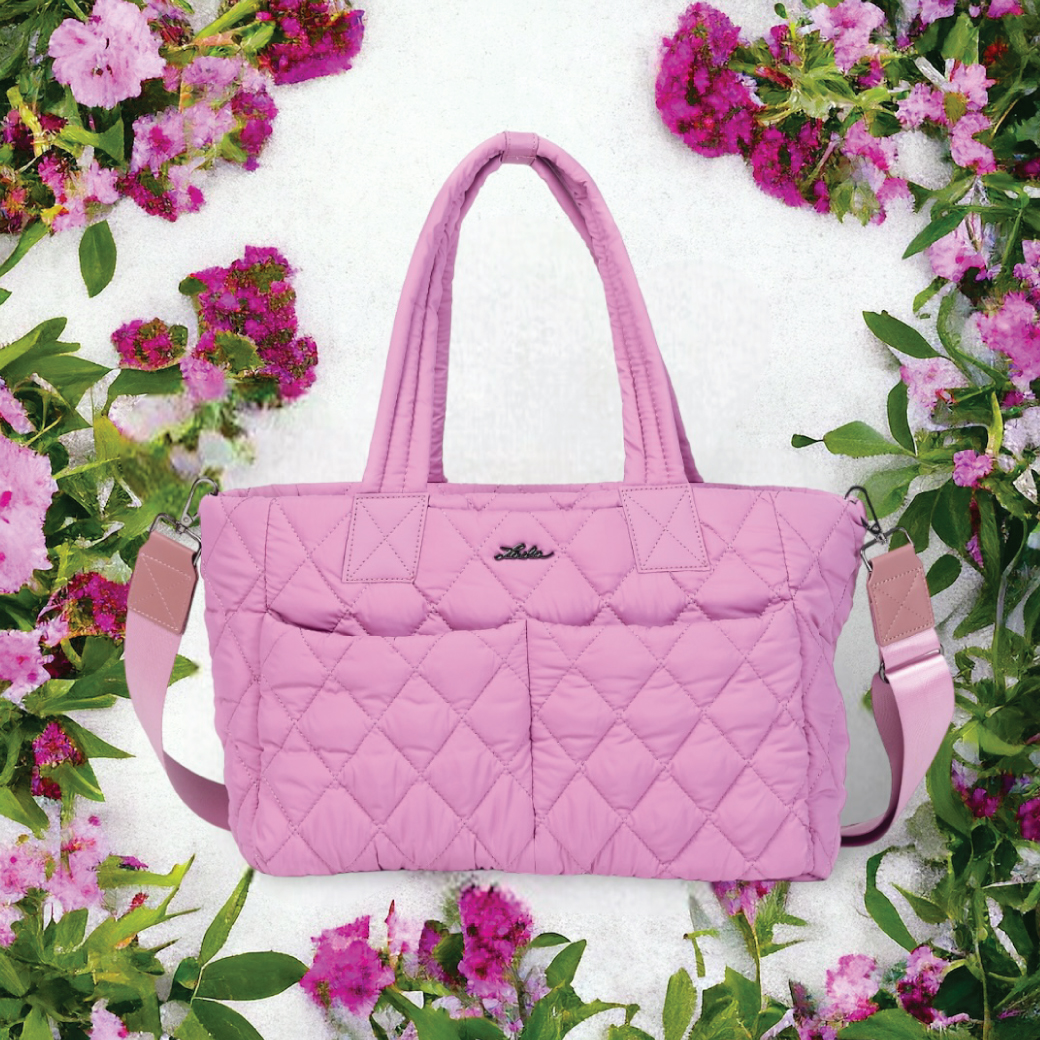 Lada กระเป๋าคุณแม่รุ่น NEW Klair ใบใหญ่ช่องเยอะ มีซิปเบานุ่ม สี Rose กระเป๋าใส่ขวดนม กระเป๋าผ้าอ้อม ใส่สัมภาระลูก ราคา 2,490 บาท*ส่งฟรี