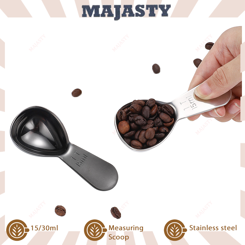 15/30ml Stainless Steel Measuring Coffee Scoop แบบหนาช้อนตวง Tea Sugar Scoop Baking tools coffee tools Accessories ราคา 94 บาท*ส่งฟรี
