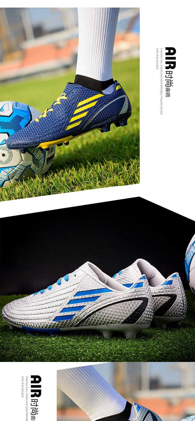 ภาพประกอบคำอธิบาย GMKXET ใหม่รองเท้าฟุตบอลชายรองเท้าฟุตบอลสนามหญ้าสำหรับเด็กวัยรุ่น（ขนาด 32-44）รองเท้าผ้าใบ-รองเท้าวิ่ง-รองเท้าฟุตบอล-รองเท้าผ้าใบ
