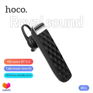 ภาพหน้าปกสินค้าHoco ME1 หูฟังบลูทูธ หูฟังไร้สาย แบบข้างเดียว Cool Mic Bss wireless headset 5.0 ที่เกี่ยวข้อง