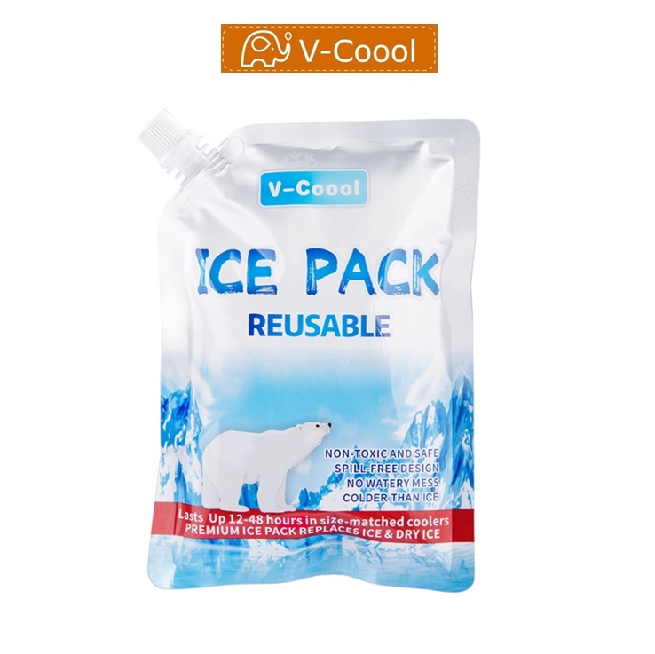 ไอซ์เจล v-coool 500ML ไอซ์แพค น้ำแข็งเทียม เก็บความเย็น ราคา 35 บาท*ส่งฟรี