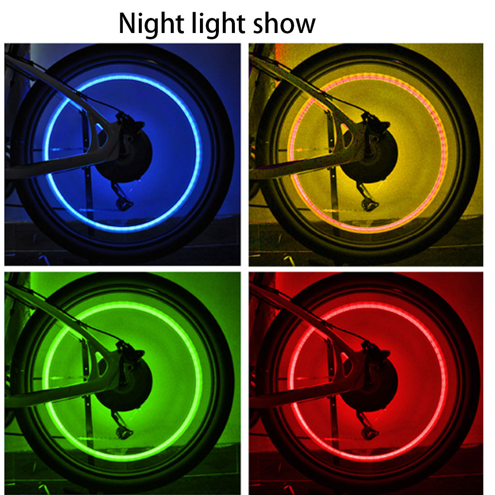 ภาพประกอบคำอธิบาย 🔥2 ชิ้น/ล็อต Mn รูปกะโหลกศีรษะยางฝาวาล์ว Light จักรยานรถจักรยานยนต์ล้อรถนีออน LED หลอดไฟ