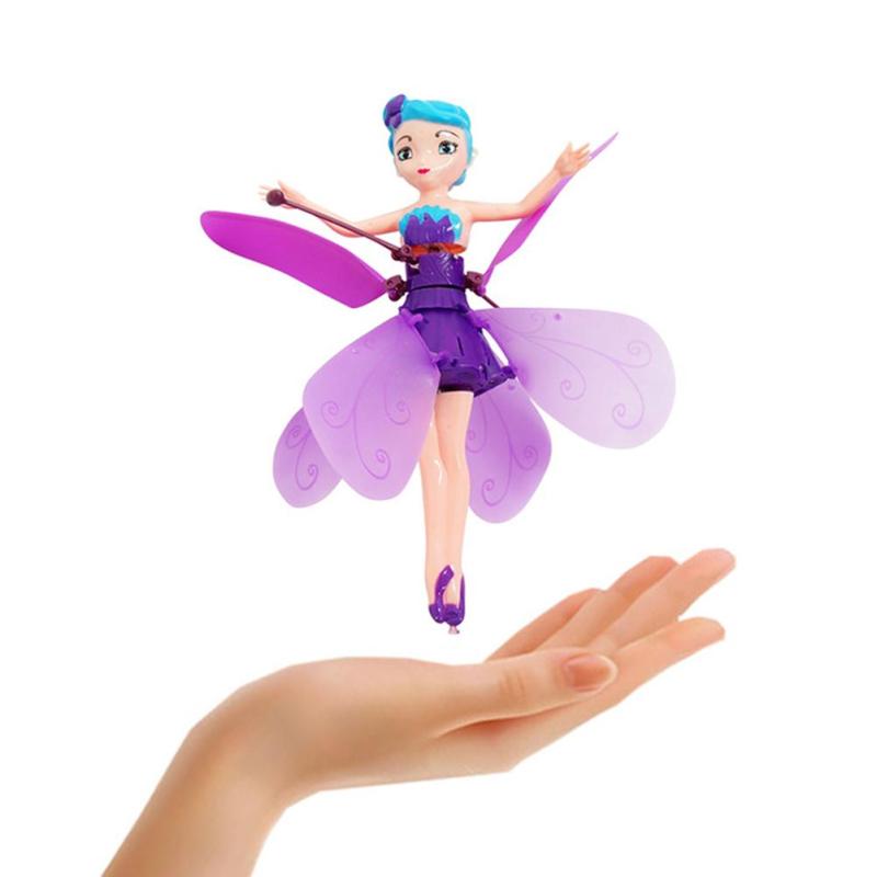 ตุ๊กตานางฟ้าบินตัวควบคุมกระแสไฟ RC เครื่องบิน Kids Toys สาวบัลเล่ต์บินของเล่นเจ้าหญิง