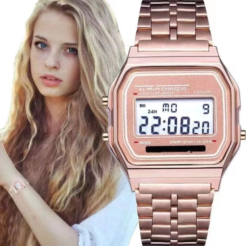 นาฬิกาข้อมือดิจิทัล Led กันน้ำ สำหรับผู้หญิง นาฬิกาข้อมือผู้หญิง นาฬิกาผู้ชาย นาฬิกาข้อมือ ใหม่ แนวโน้ม กีฬา ดู LED ส่องสว่าง เวลา 97