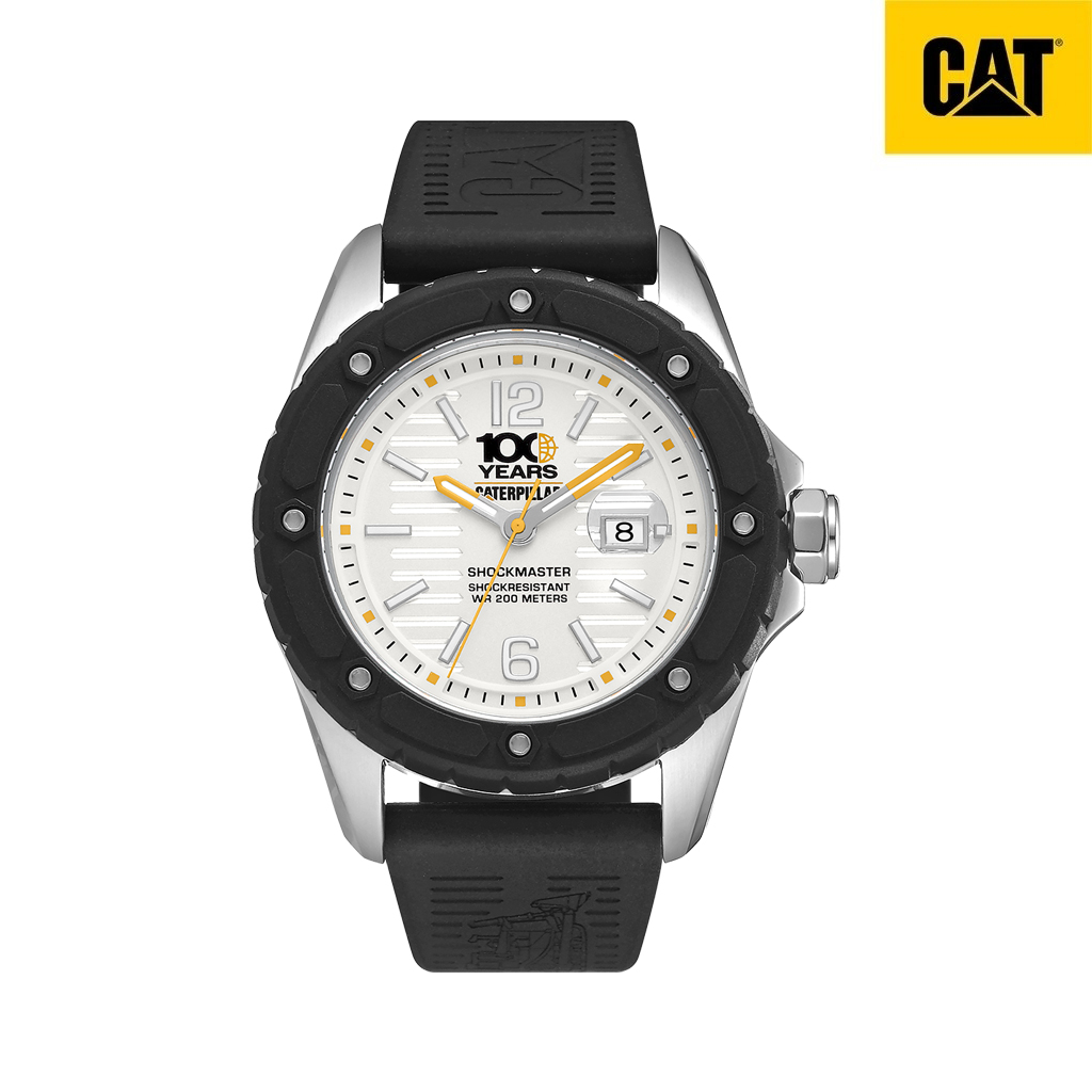 Cat Shockmaster 100 Years Wristwatch, Silicone Strap, Waterproof 200m, Can Be Worn for Diving, 1 Year Warranty S7.141.21 ราคา 9,999 บาท*ส่งฟรี