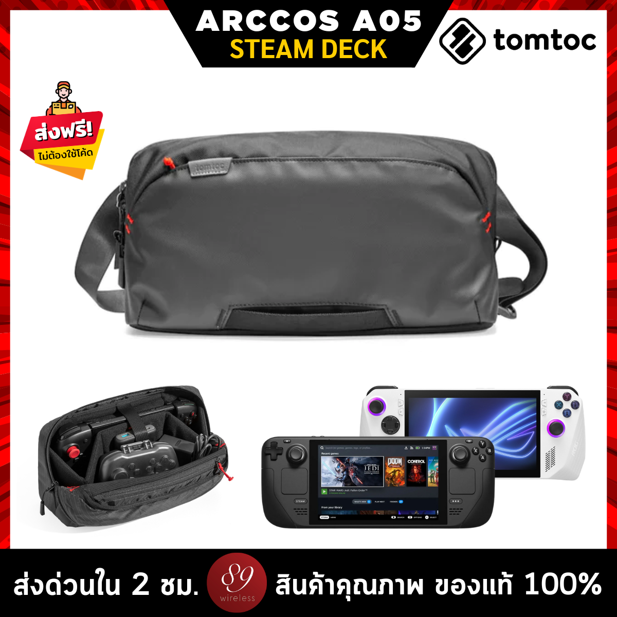 tomtoc Arccos Travel Bag For The ROG Ally