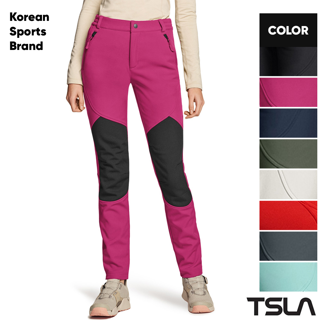 [TSLA] Women's Softshell Winter Snow Ski Pants, Fleece ราคาถูก