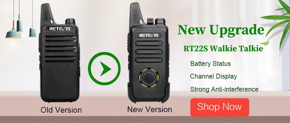 Retevis H-777 Walkie Talkie UHF 400-470 MHz 16CH 1000mAh 2-Way Radio+Speaker Mic