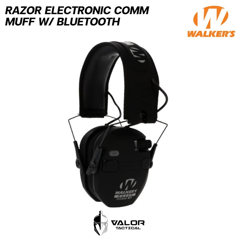 Walker - Razor Electronic Comm muffs w/ Bluetooth หูฟังบลูทูธ ครอบหู มีไมค์ในตัว Bluetooth Headphones ควบคุมระดับเสียง ราคา 5,700 บาท*ส่งฟรี