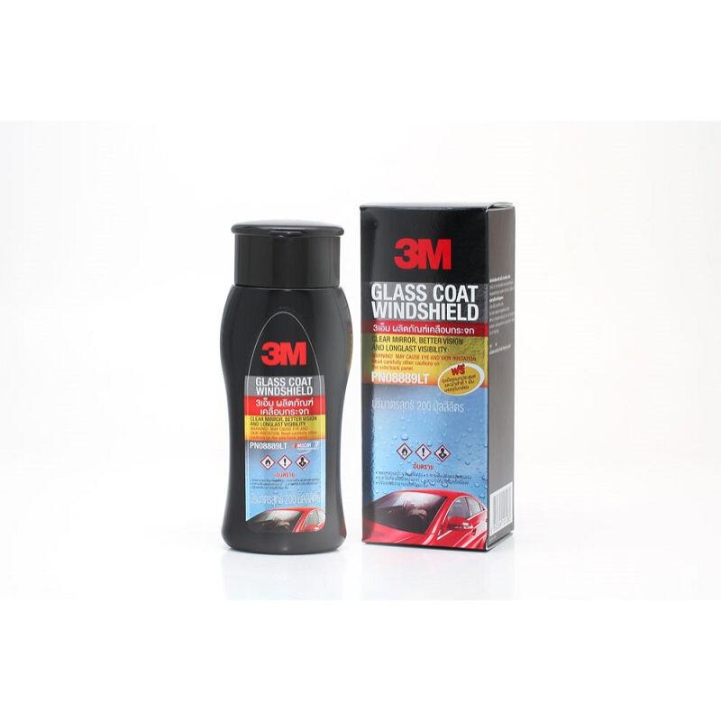 Space-Exceptions 3M ผลิตภัณฑ์เคลือบ กระจกป้องกันหยดน้ำเกาะ PN08889LT NL GLASS COATER WINDSHIELD 6BTL/CTN 200ML