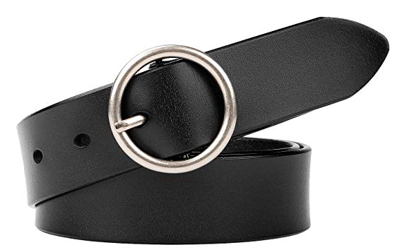 ข็มขัด เข็มขัดผู้หญิง Woman Belt Circleสายเข็มขัดหนัง PU แฟชั่นสำหรับสตรี