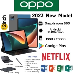 ภาพหน้าปกสินค้า✨2023 NEW OPPO Tablet PC OPPO แท็บเล็ต 10.5 Inch Android 12 12GB RAM 512GB ROM สองซิม 4G LTE รองรับซิมการ์ดทุกเครื่อข่าย✨ ซึ่งคุณอาจชอบสินค้านี้