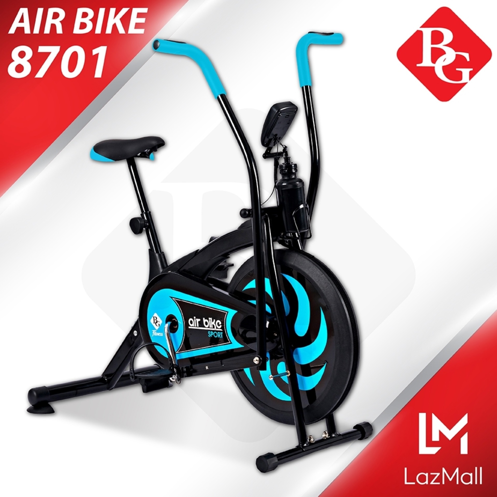 ดูภาพ B&G Air Bike จักรยานบริหาร จักรยานออกกำลังกาย ( จักรยานออกกำลังกาย เครื่องออกกำลังกาย ออกกำลังกาย อุปกรณ์ออกกำลังกาย ) พร้อมที่วัดชีพจร รุ่น BG8701 (Blue) เพิ่มเติม B&G Air Bike จักรยานบริหาร จักรยานออกกำลังกาย ( จักรยานออกกำลังกาย เครื่องออกกำลังกาย ออกกำลังกาย อุปกรณ์ออกกำลังกาย ) พร้อมที่วัดชีพจร รุ่น BG8701 (Blue)