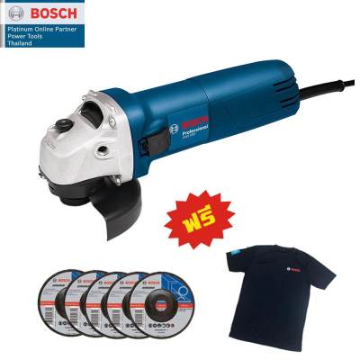เครื่องเจียรไฟฟ้า GWS 060 ฟรี ใบเจียร์ ขนาด 4 นิ้ว 5 ใบ และเสื้อ BOSCH เครื่องเจียรไฟฟ้า GWS 060 ฟรี ใบเจียร์ ขนาด 4 นิ้ว 5 ใบ และเสื้อ BOSCH