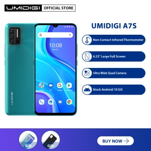 สินค้า UMIDIGI Official Store โทรศัพท์มือถือ สมาร์ทโฟน A7S (2GB+32GB) จอกว้าง 6.53\" FHD+แบตฯ 4150mAh กล้องหลัง 3 ตัว