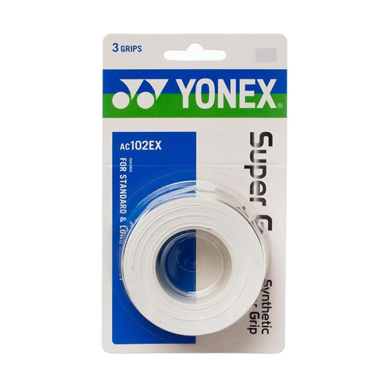 มุมมองเพิ่มเติมของสินค้า Yonex Badminton/Tennis Super Absorbent Grip AC102C (3 Pack)