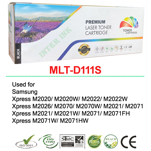 ตลับหมึก Samsung SL-M2020/ SL-M2020W/ SL-M2070/ SL-M2070/ SL-M2070F/ SL-M2070FW/ SL-M2070W/ Xpress M2020 (D111S) สีดำ Compatible ราคา 250 บาท*ส่งฟรี