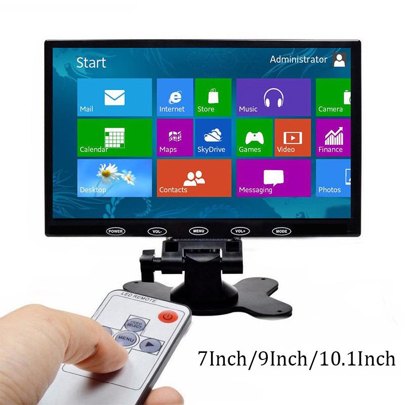 หน้าจอ LCD ขนาด 9 นิ้วหน้าจอ LCD สำหรับพีซี CCTV ปุ่มระบบสัมผัส AV/VGA/HDMI ขนาด 7 /9 /10.1 HD ของพีซีสำหรับ DSLR Raspberry Pi