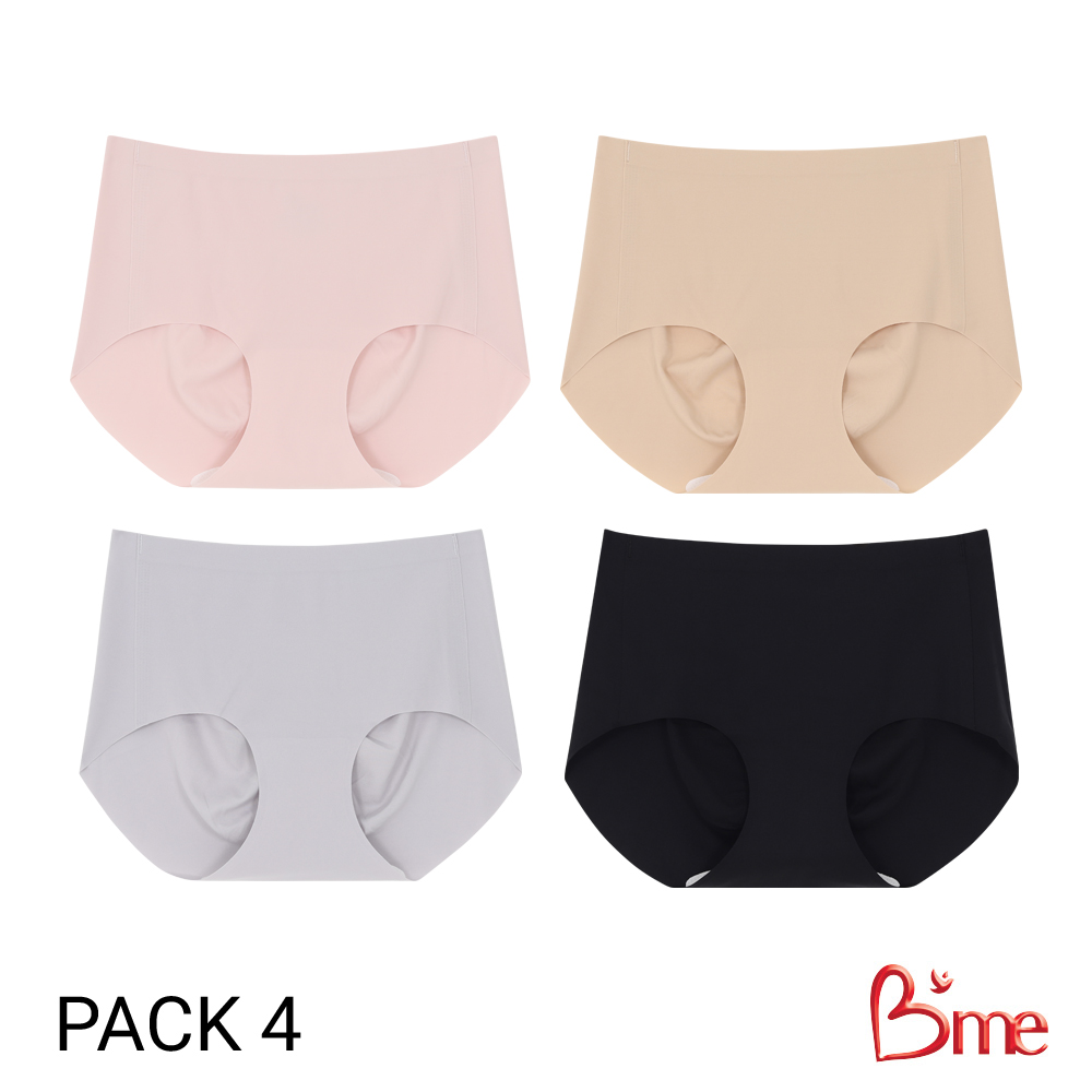 B'me กางเกงใน รุ่น ME7A98 แพ็ก 4 ตัว (คละสี สีดำ สีเทา สีนู้ด สีชมพู) ราคา 390 บาท*ส่งฟรี