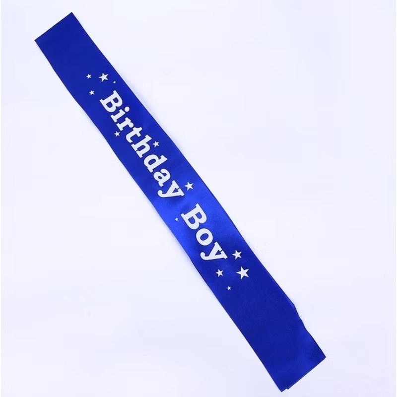 Birthday Sash Happy Birthday, Birthday Props, Boy, Blue, Hbd Sash / Happy Birthday Boy / Prop Party ราคา 64 บาท*ส่งฟรี