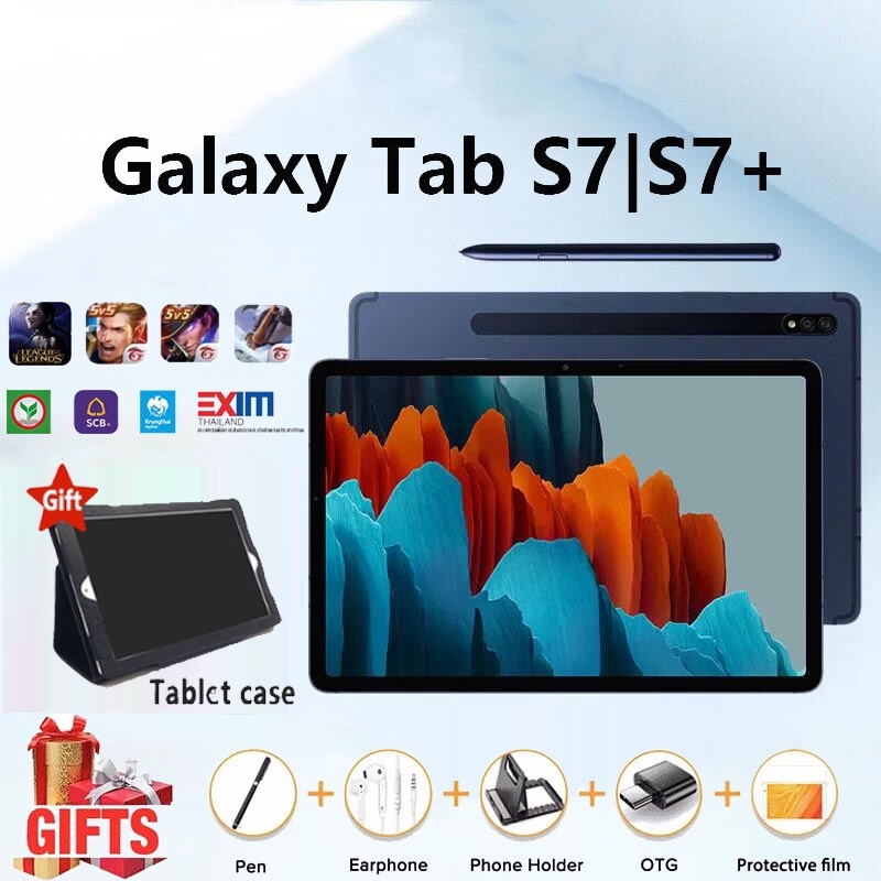 【HOT SALE】 แท็บเล็ตใหม่ Sumsung Galaxy Tab S7 Lite Tablet Andriod 12G 512G แท็บเล็ต LTE/Wifi แทบเล็ตราคาถูก Wifi แท็บเล็ตถูกๆ