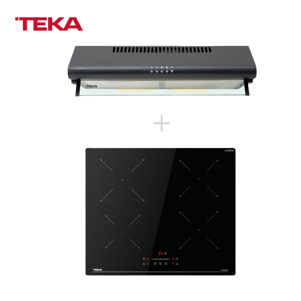 เตาแก๊ส Teka เครื่องดูดควัน รุ่น C 605 สีดำ + เตาแม่เหล็กไฟฟ้า รุ่น Ibc 64110 ssm bk ราคา 13,900 บาท*ส่งฟรี